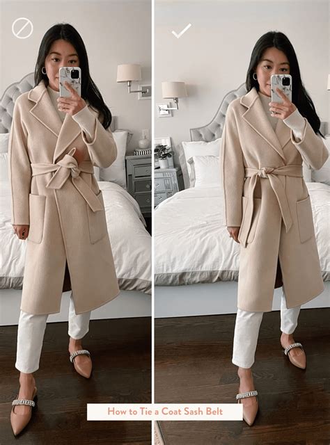 How to Tie a Trench Coat Belt, Even Behind the Back.